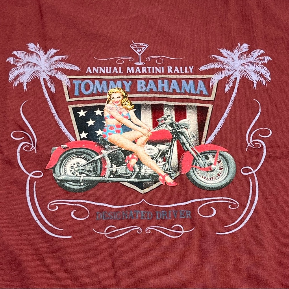 Tommy Bahama Martini Rally Men Burgundy Shirt Short Sleeve Small 100% Cotton NEW